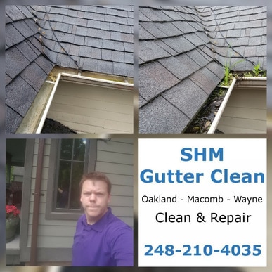 SHM Gutter Cleaning. Oakland county, Macomb County, Wayne County 